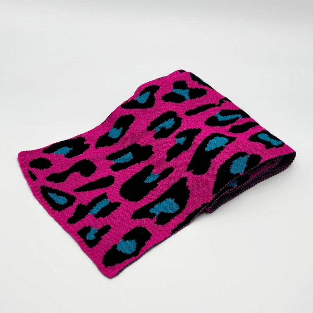 Pink Leopard Scarf by Switchblade Stiletto  -  Brand-New Deadstock